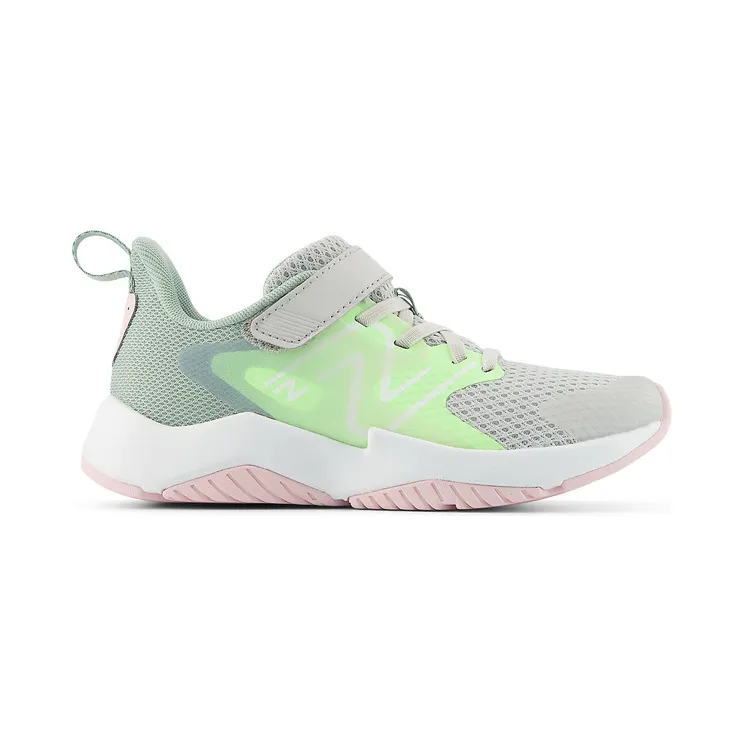 New Balance Rave Run v2 Bungee Lace Grey Matter Mint Flash Mosaic Green (YTRAVE2)