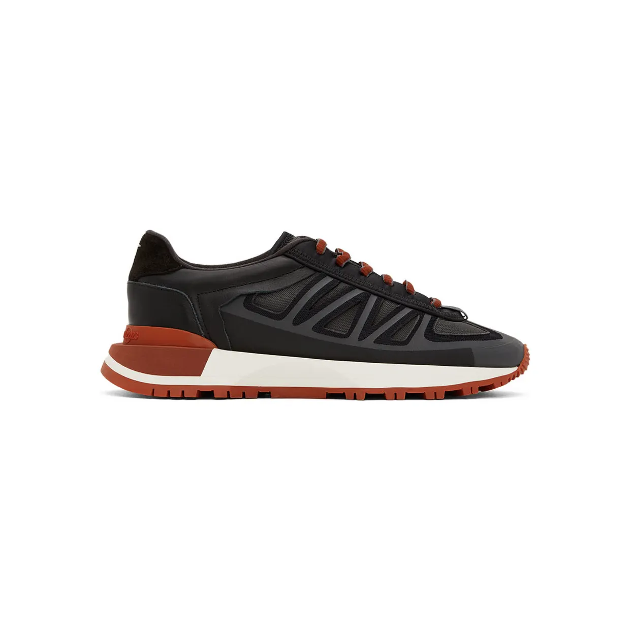 Maison Margiela Black & Orange 50/50 Sneakers (S57WS0444 P4760)