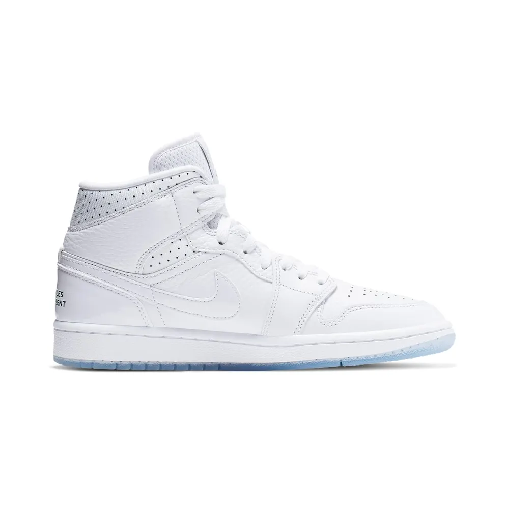 Jordan 1 Mid Unite Totale (W) White/Midnight Navy-Metallic Red Bronze (CI9100-100)