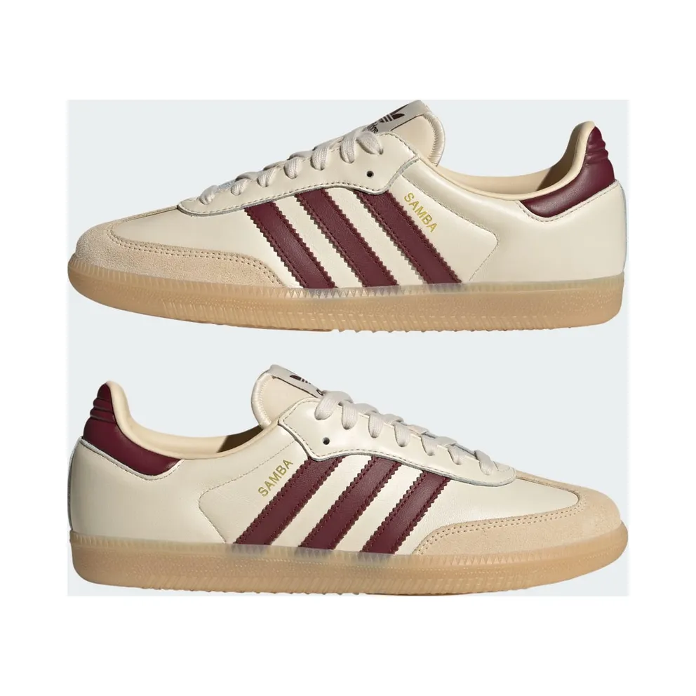 Adidas Samba OG Wonder White / Shadow Red / Gum (JS3830)