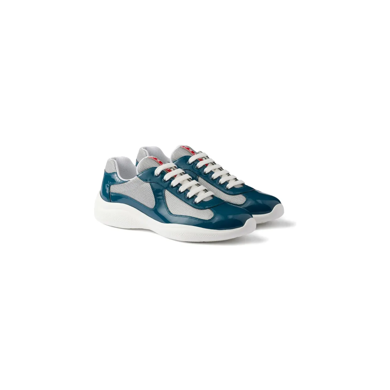 Prada Patent Leather and Technical Fabric America’s Cup “Blue/Grey” (4E3400 F G000 ASZ F0QKD) (3)