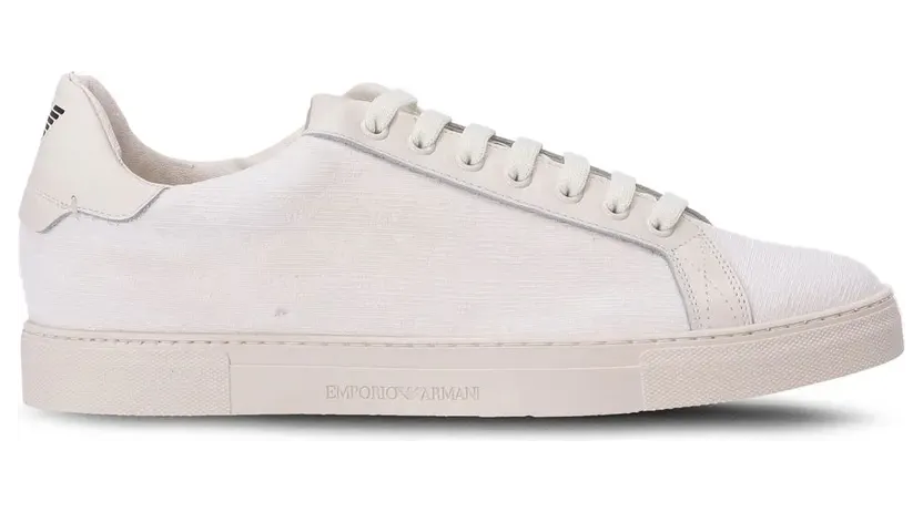 Emporio Armani Sneakers mit Logo-Print – Weiß (X4X316XM741)