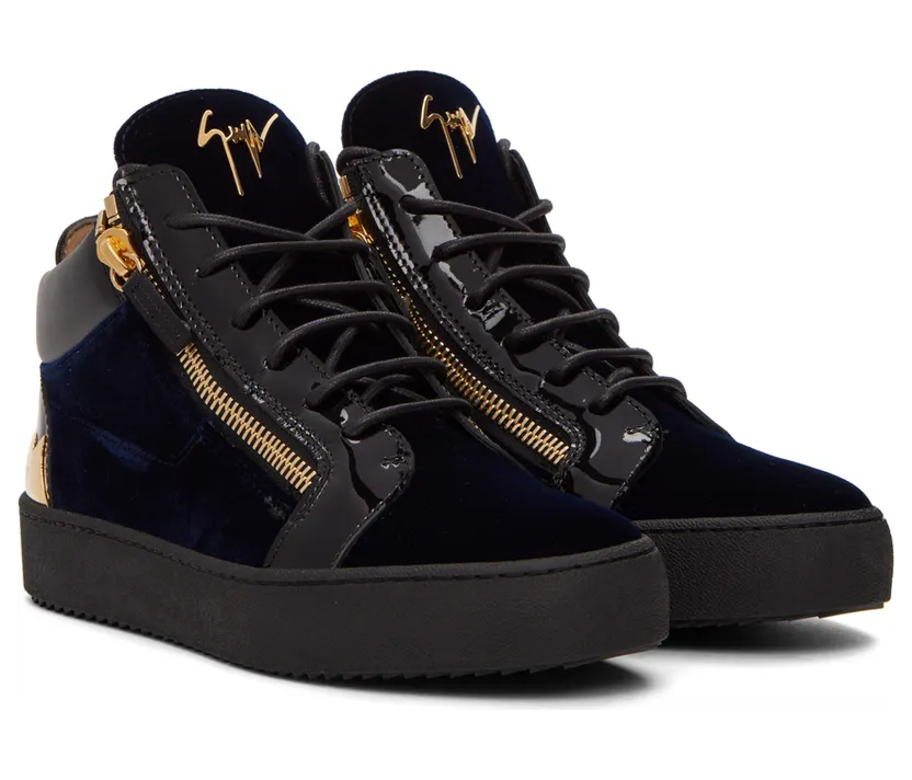 Giuseppe Zanotti Navy Veronica Sneakers (RU20065) (4)