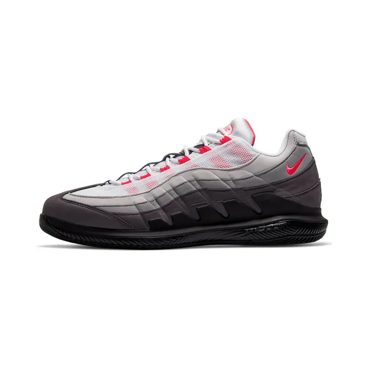 Nike Court Vapor x Air Max 95 “White / Neutral Grey / Medium Grey / Solar Red” (DB6064-100)
