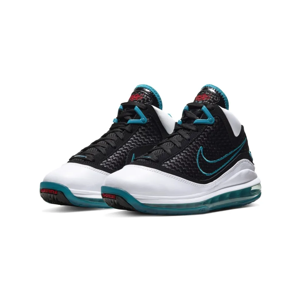 Nike LeBron 7 NFW Red Carpet 2019 (GS) White/Black-Glass Blue-Challenge Red (CT3794-100)