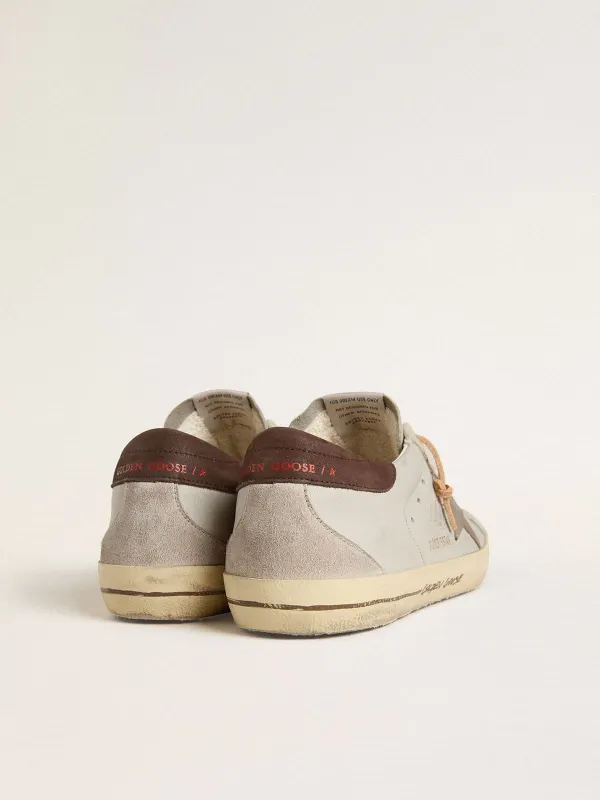 Golden Goose Super-Star With Tobacco-Colored Croc-Print Leather Star And Black Leather Heel Tab (GMF00595.F007338.60601) (4)