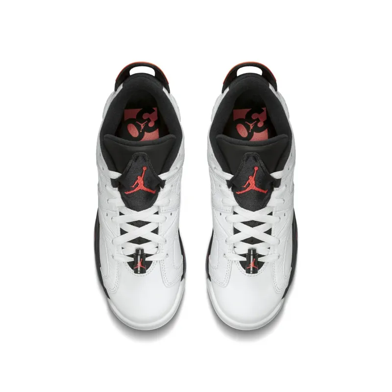 Jordan 6 Retro Low White Infrared 23 Black (GS) White/Infrared 23-Black (768881-123)