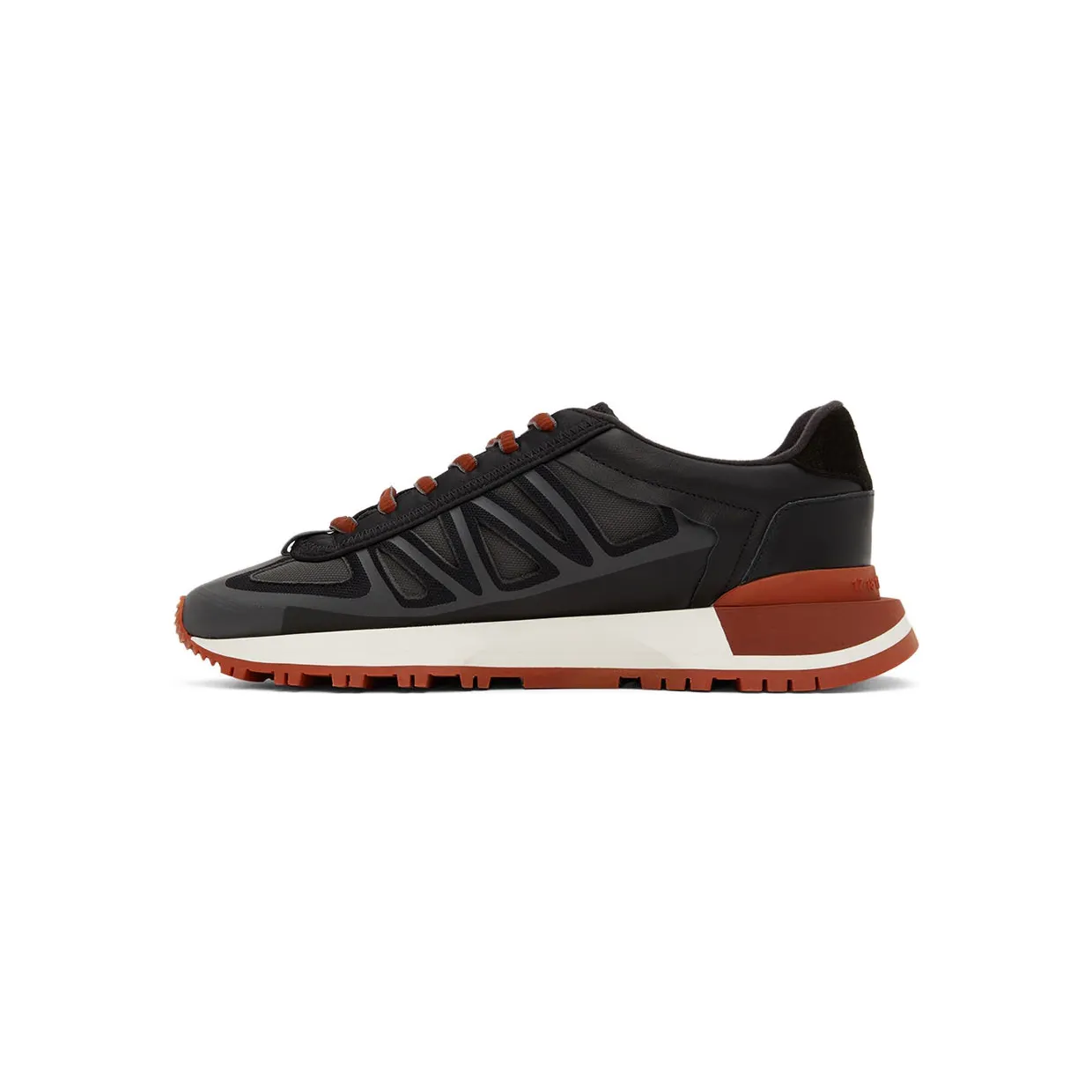 Maison Margiela Black & Orange 50/50 Sneakers (S57WS0444 P4760) (3)