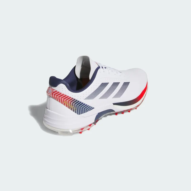 adidas Adizero ZG Spikeless Golf Cloud White Dark Blue Red (JS1898)