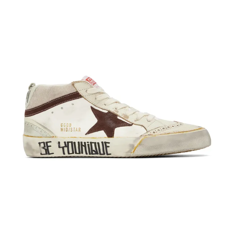 Golden Goose Off-White Mid Star Sneakers (GMF00123.F003304.11217)