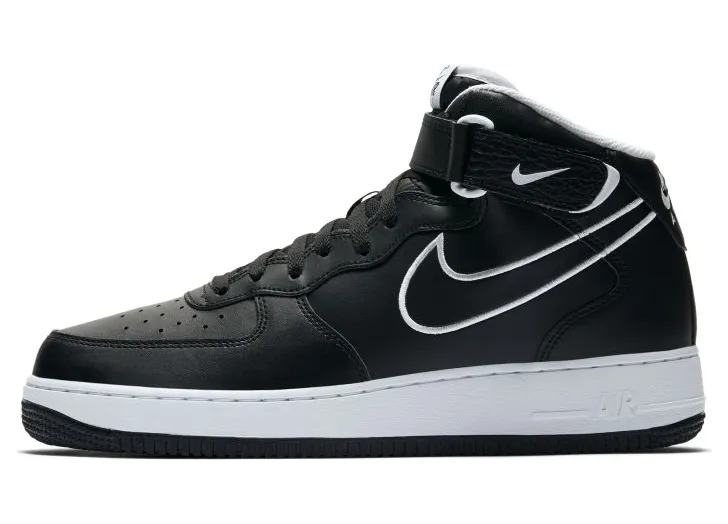 Nike Air Force 1 Mid Leather Black White