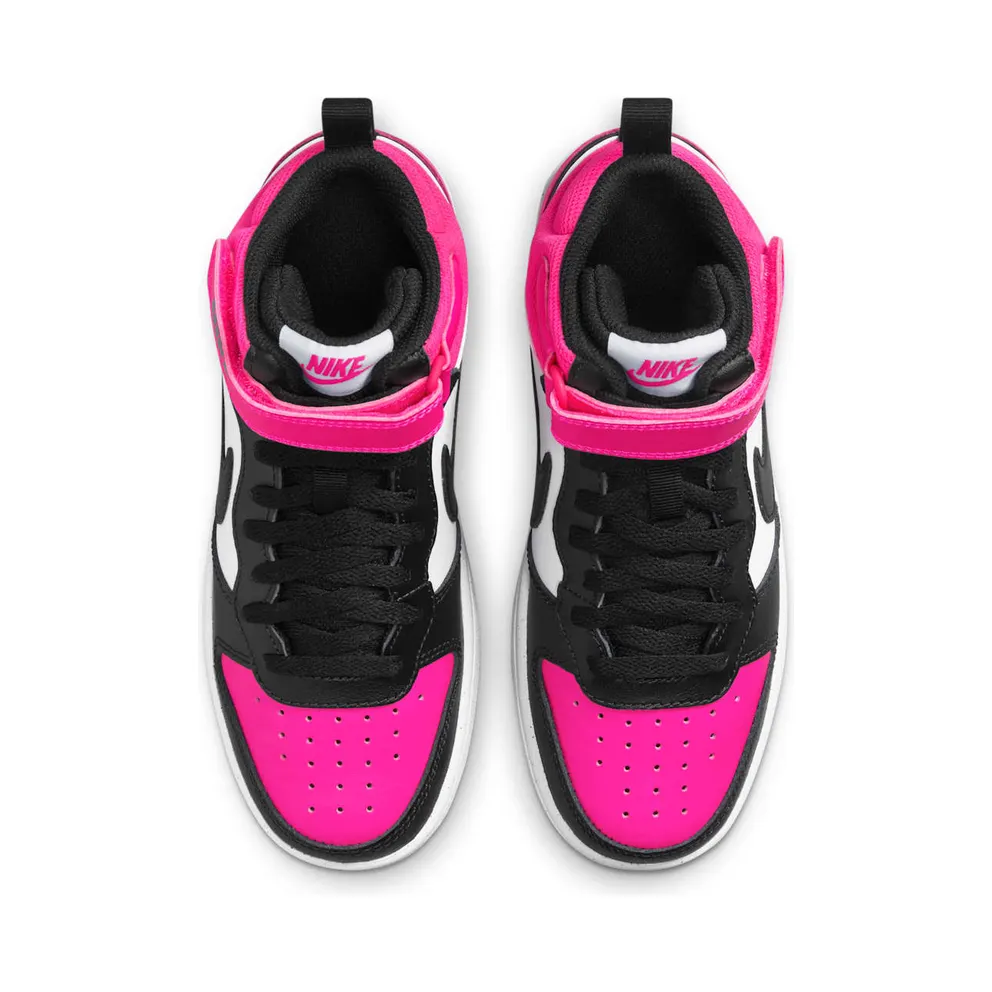 Nike Court Borough Mid 2 White Fierce Pink Black (HV0933-100)