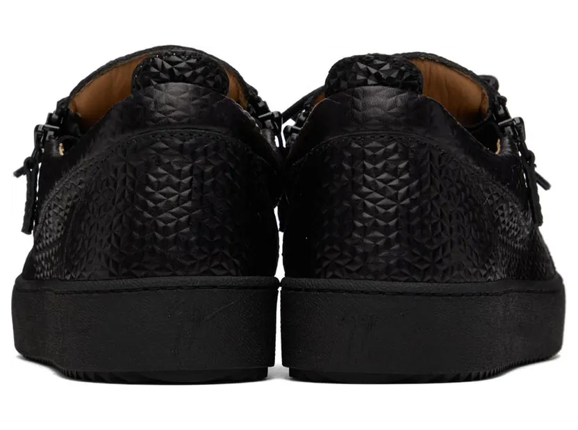 Giuseppe Zanotti Black Leather Sneakers (RU20011-92942) (2)