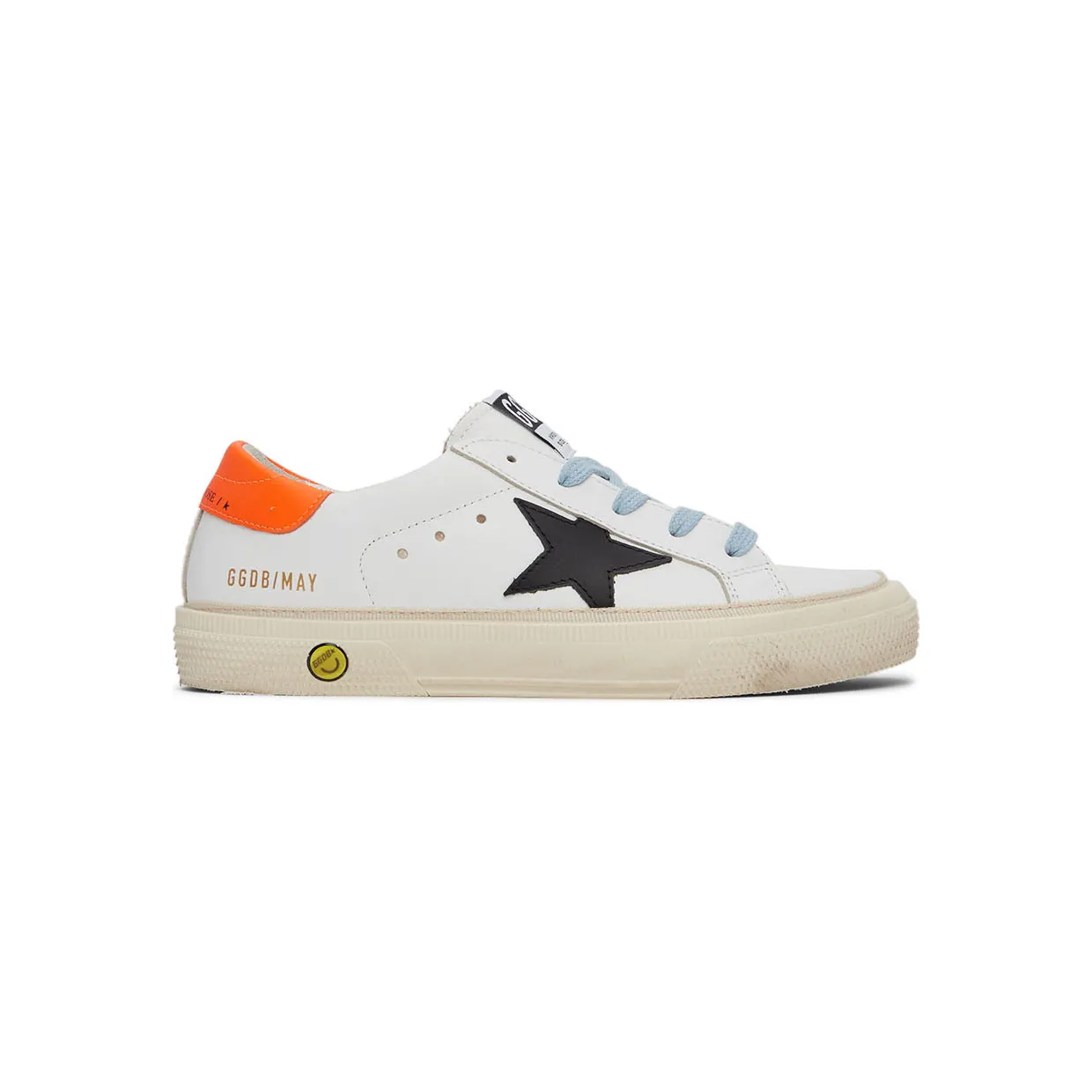 Golden Goose Kids White & Black May Sneakers (GYF00112.F001993.10760)