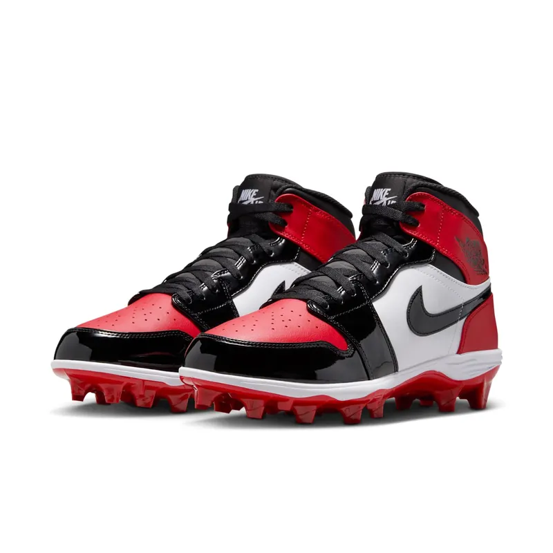 Jordan 1 Mid TD Cleat “Bred Toe” (FJ6805-601)