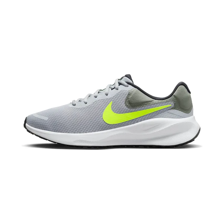 Nike Revolution 7 “Wolf Grey / Smoke Grey / Black / Volt” (FB2207-002)