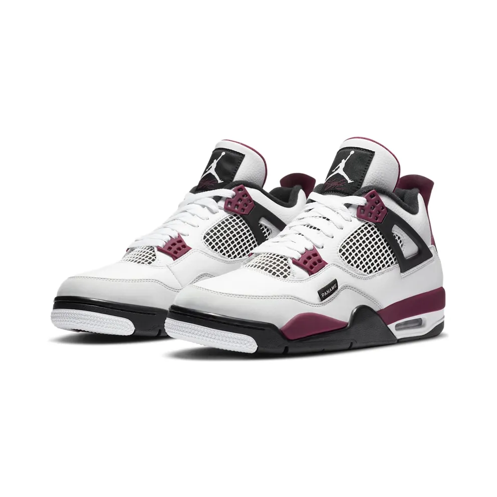 Jordan 4 Retro PSG Paris Saint-Germain White/Black-Metallic Gold-Bordeaux (CZ5624-100)