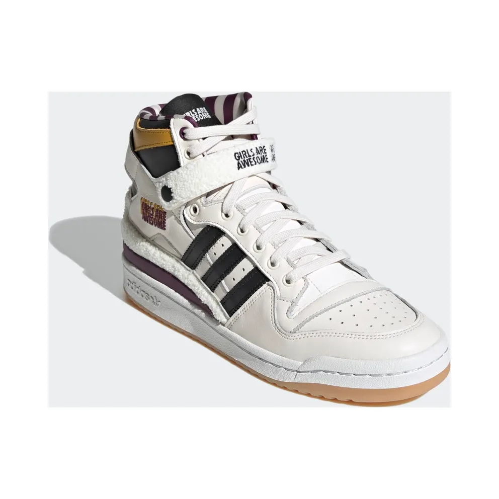 adidas Forum 84 Hi Girls Are Awesome Chalk White / Core Black / Purple Beauty (GY2632)