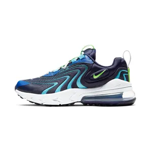 Nike Air Max 270 React Eng “Blackened Blue / Pure Platinum / Team Royal / Green Strike” (CD6870-400)