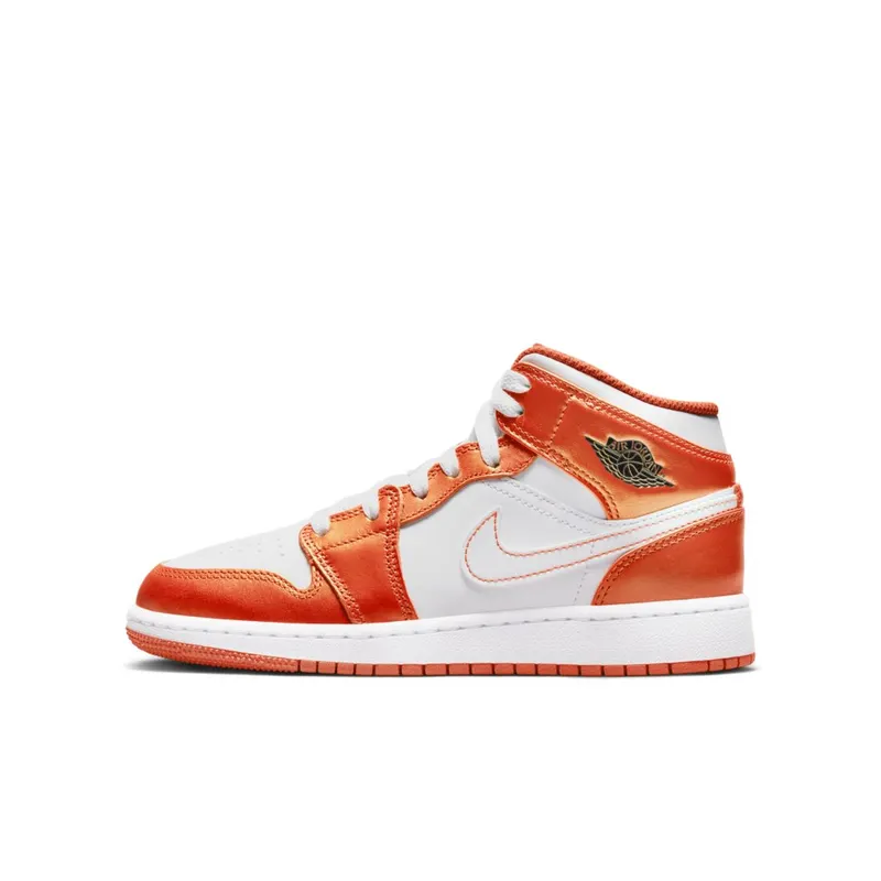 Jordan 1 Mid Metallic Orange (GS) (DM4228-800)