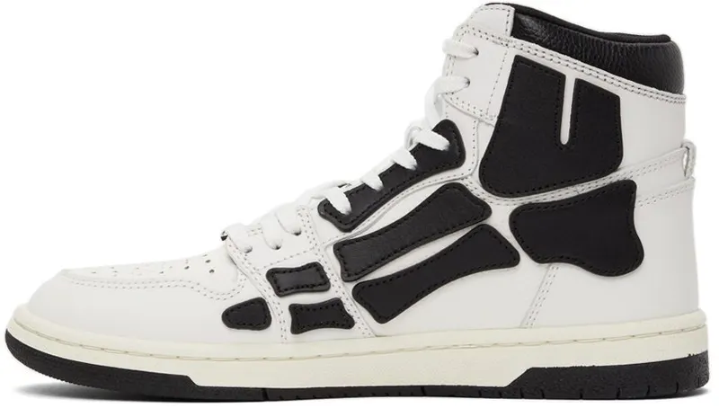 AMIRI Skel Top Hi White Black (MFS002 111)