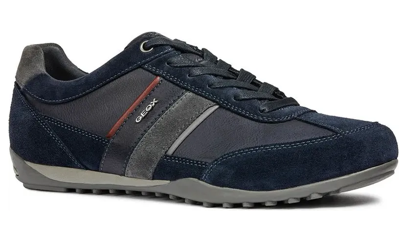 Geox Wells Navy / Nachtblauw / Aardetinten / Kersrood (U52T5C022ME-CF47J)