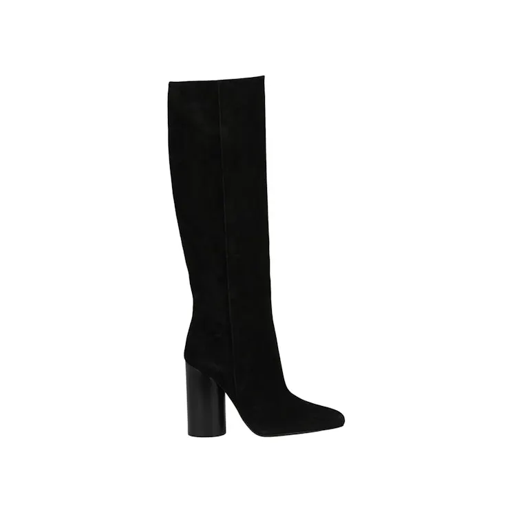 Ferragamo Pampero Suede Knee-High Boots Black (01G047-764059)
