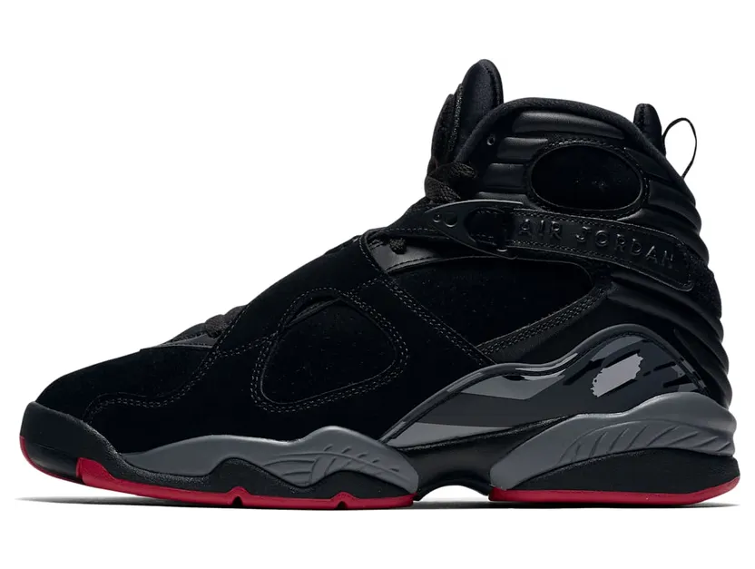 Air Jordan 8 Retro Cement – Bred “Black / Wolf Grey / Gym Red” (305381-022)