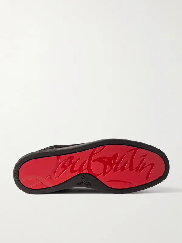 Christian Louboutin Louis Junior Suede Sneakers Black (3240421) (3)