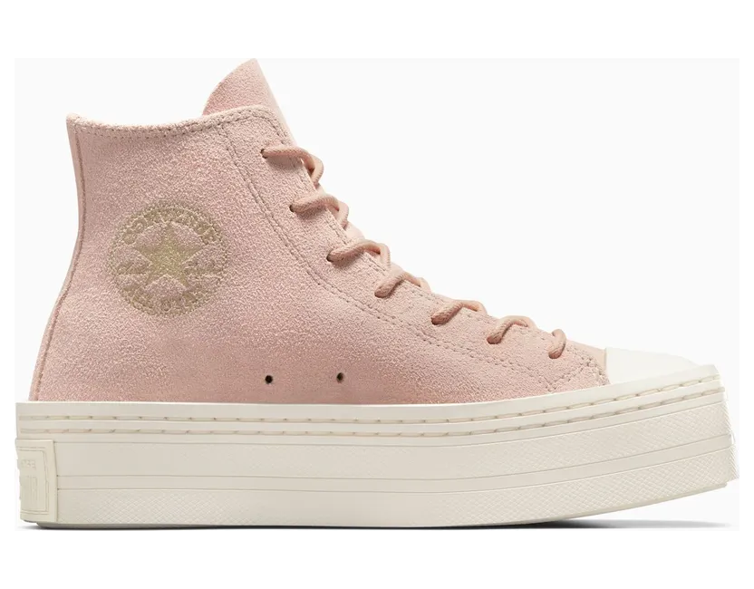 Converse Chuck Taylor All Star Modern Lift Platform Mono Suede Pink Sage/pink Sage/egret
