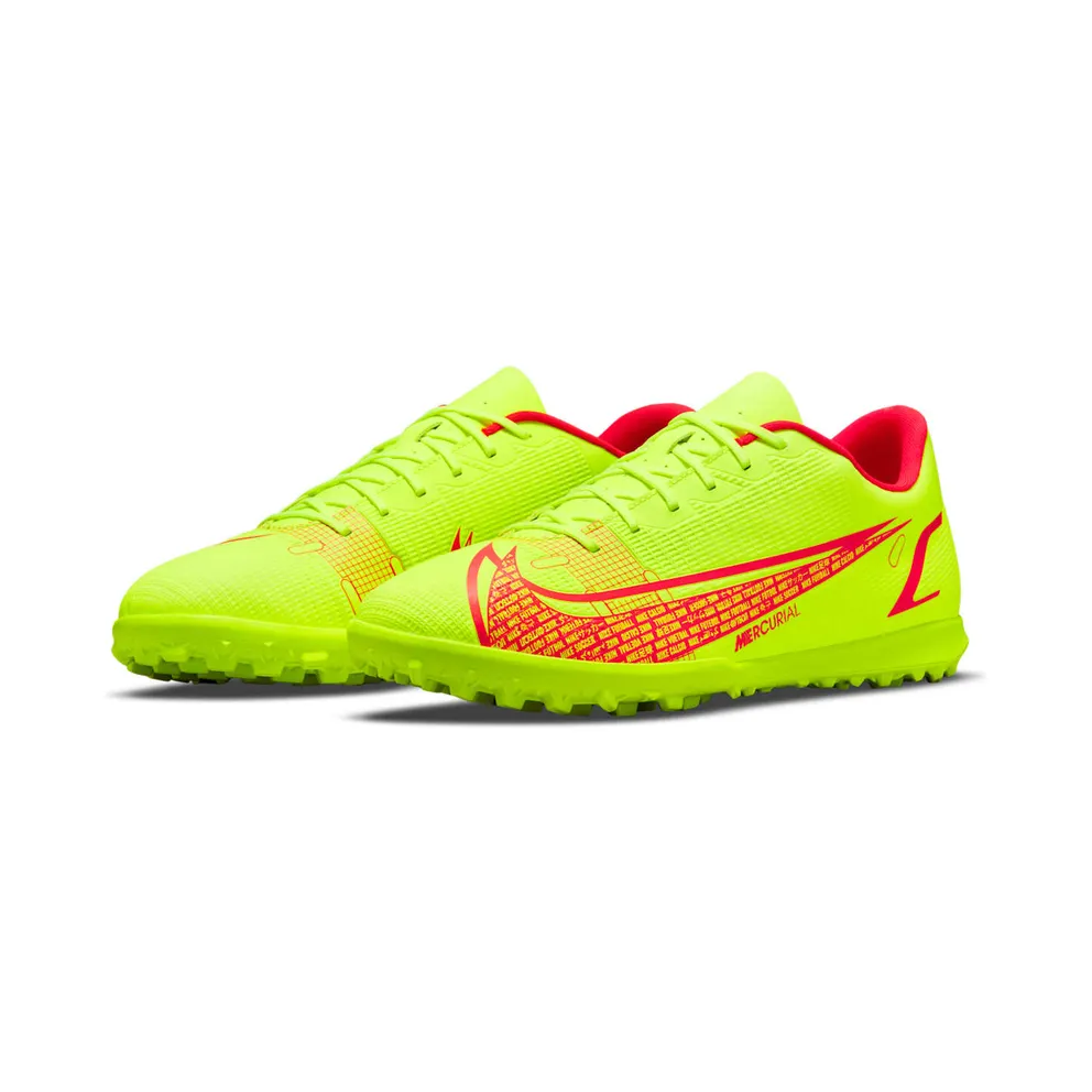 Nike Vapor 14 Club TF “Volt / Bright Crimson” (CV0985-760)