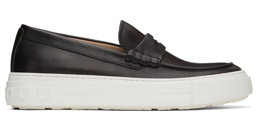Salvatore Ferragamo Black Sporty Loafers (751159 020557001)