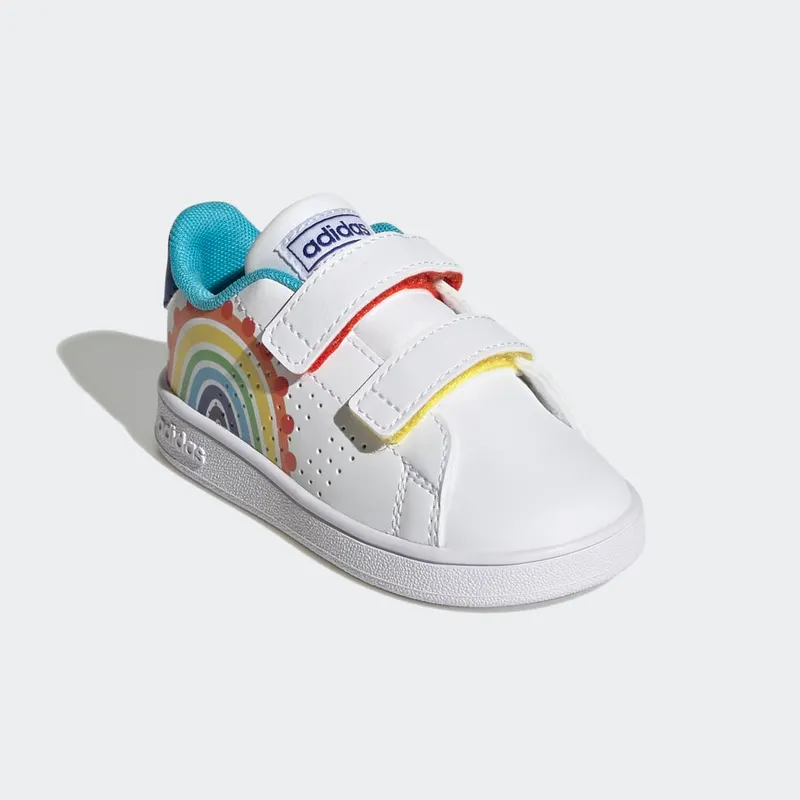 Adidas Advantage Lifestyle Court Hook-and-Loop Cloud White / Royal Blue / Bright Cyan (GV6825)