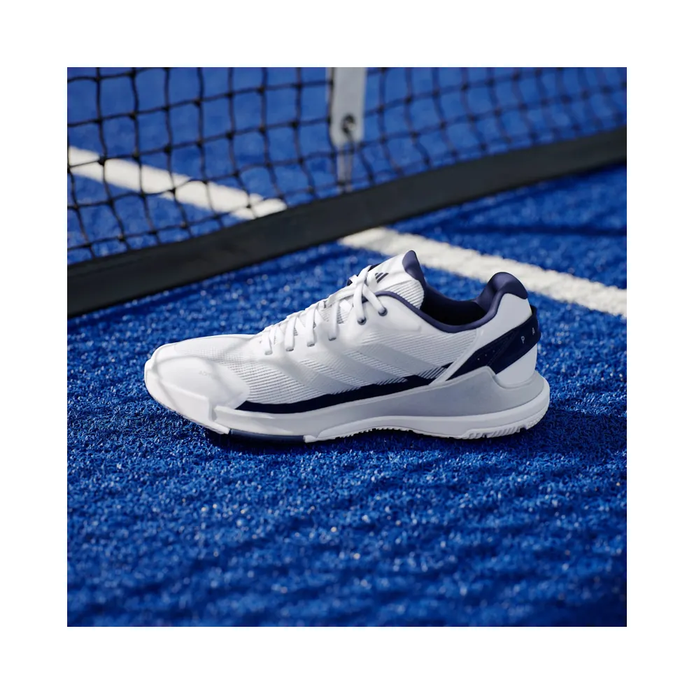 Adidas Crazyquick Padel Cloud White / Silver Metallic / Dark Blue (JR2127)