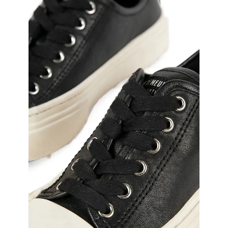 Ann Demeulemeester Grained Calf Leather “Black/Neutrals” (B0014408 LT208 D0092)