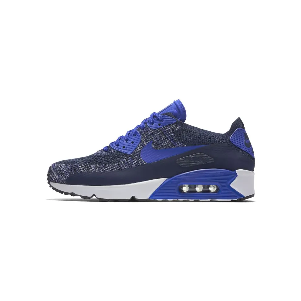 Nike Air Max 90 Ultra Flyknit 2.0 Navy College Navy/Paramount Blue-White-Black (875943-400)