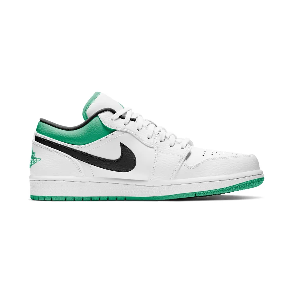 Jordan 1 Low White Lucky Green Black White/Lucky Green-Black (553558-129)