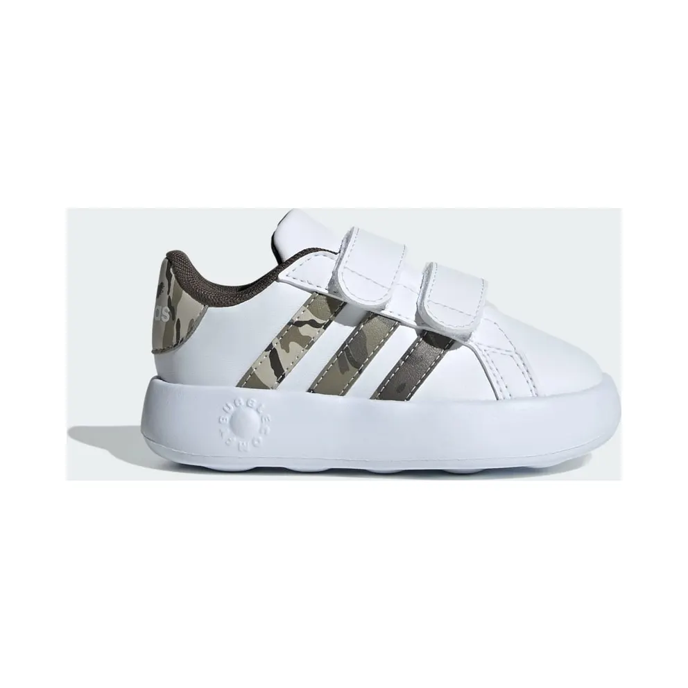 adidas Grand Court 2.0 Kids Schuh Cloud White / Olive Strata / Putty Grey (IE2750)