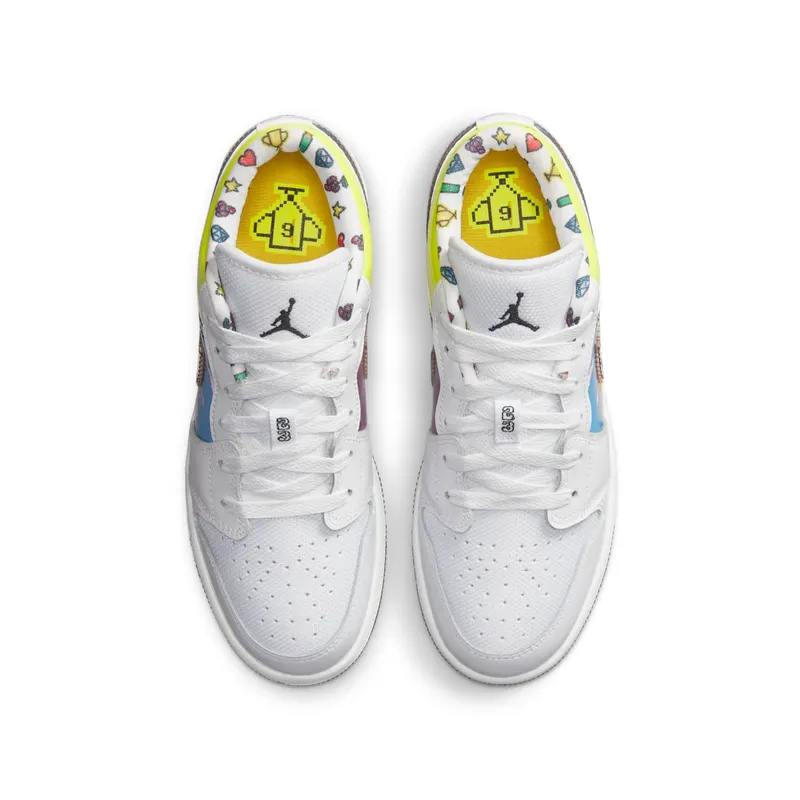 Nike Jordan Kids White Air Jordan 1 Big Kids Sneakers (DM8969-114)