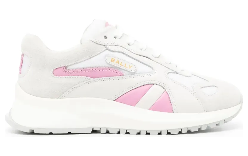 Bally Leren sneakers met contrasterend vlak – Wit (WK008ITE027)