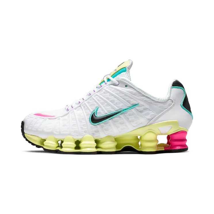 Nike Shox TL White Multi-Color “White / Luminous Green / Bright Violet / Black” (AR3566-102)