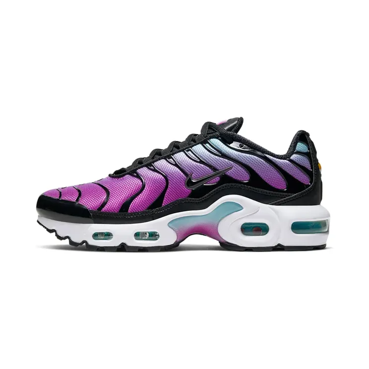 Nike Air Max Plus Gradient Purple Black (GS) “Aurora Green / Hyper Violet / Metallic Dark Grey / Black” (CD0609-300)