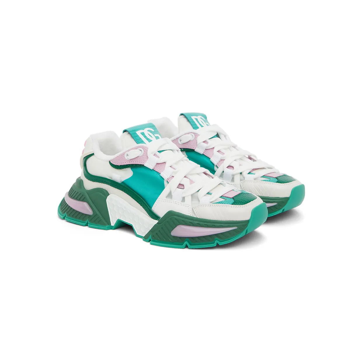 Dolce & Gabbana Green & White Airmaster Sneakers (CK1984 AY755) (4)