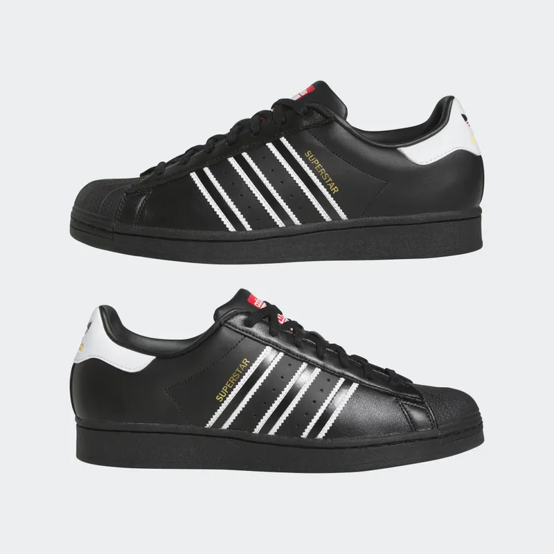 Adidas Superstar Core Black / Cloud White / Team Power Red (GX9877)
