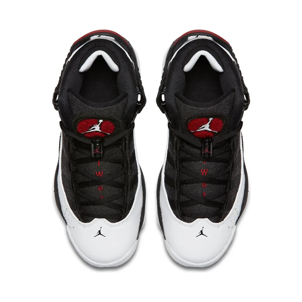 Nike Jordan 6 Rings Black Gym Red (GS) Black/Gym Red/Black (323419-012)
