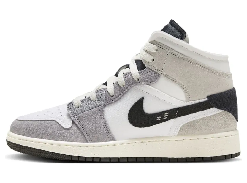 Air Jordan 1 Mid SE Craft GS “Cement Grey” (FD9091-002)