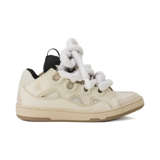Lanvin Curb geperforeerde sneakers – Beige (FUSKDK12DRCOH25)