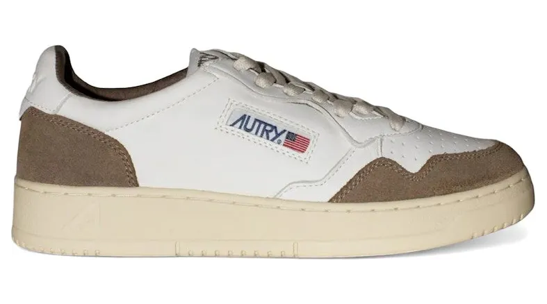 Autry Medalist Leather Low White Tobacco (AULM-GS43)