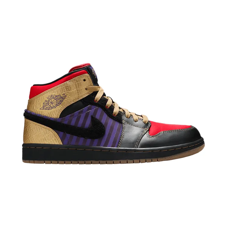 Air Jordan 1 Retro Leroy ‘Leroy Smith’ Black/Mtllc Gld-Vrsty Prpl-Sprt (386186-071)