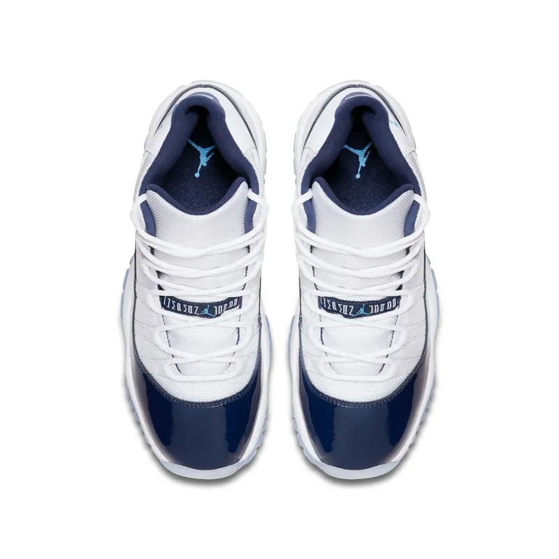 Jordan 11 Retro UNC Win Like 82 (GS) White/University Blue-Midnight Navy (378038-123)